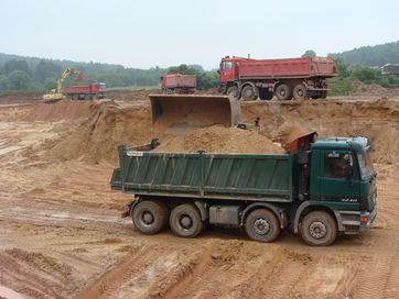 Piasek ,żwir, kruszywa drogowe , ziemia