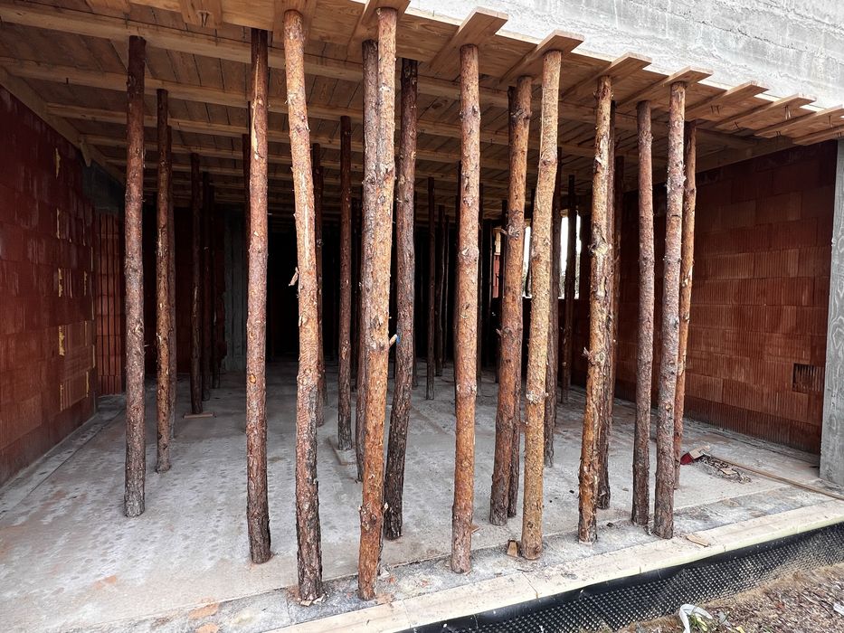Stemple budowlane drewniane 3m 3,5m i krótsze duża ilość