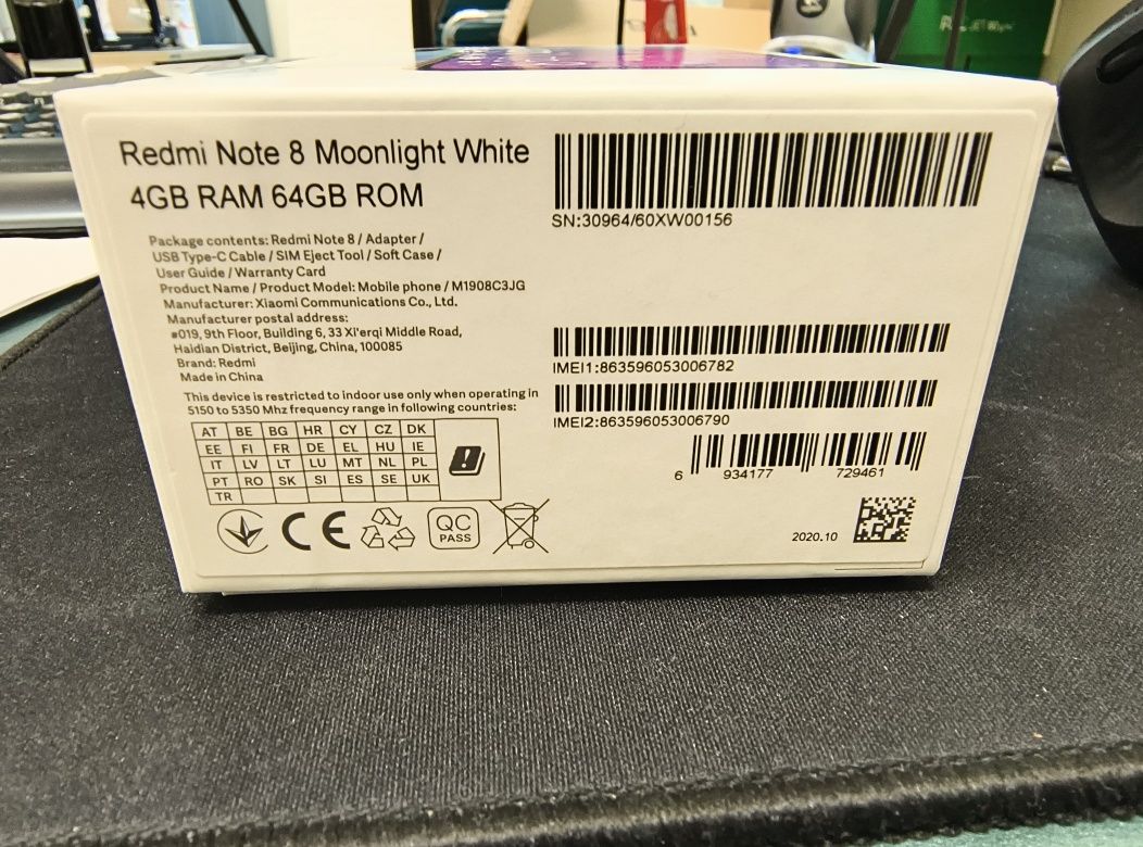 Xiaomi Redmi Note 8 4/64 Moonlight White