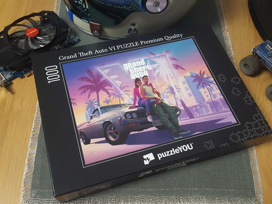 GTA VI 6 Gadżet Puzzle 1000szt. 64cm x 48 cm Duże Gadżety Gamingowe