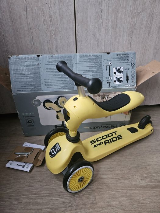 Самокат-біговел Scoot and Ride Highwaykick-1 Лимон