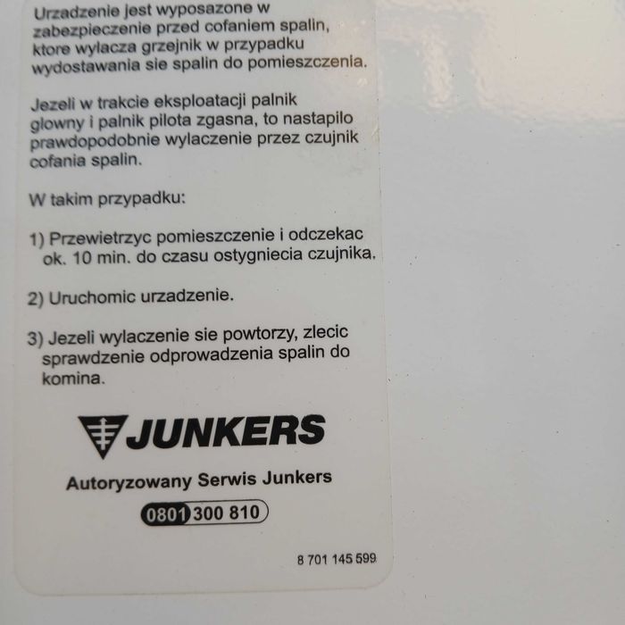 Piecyk przepływowy Junkers