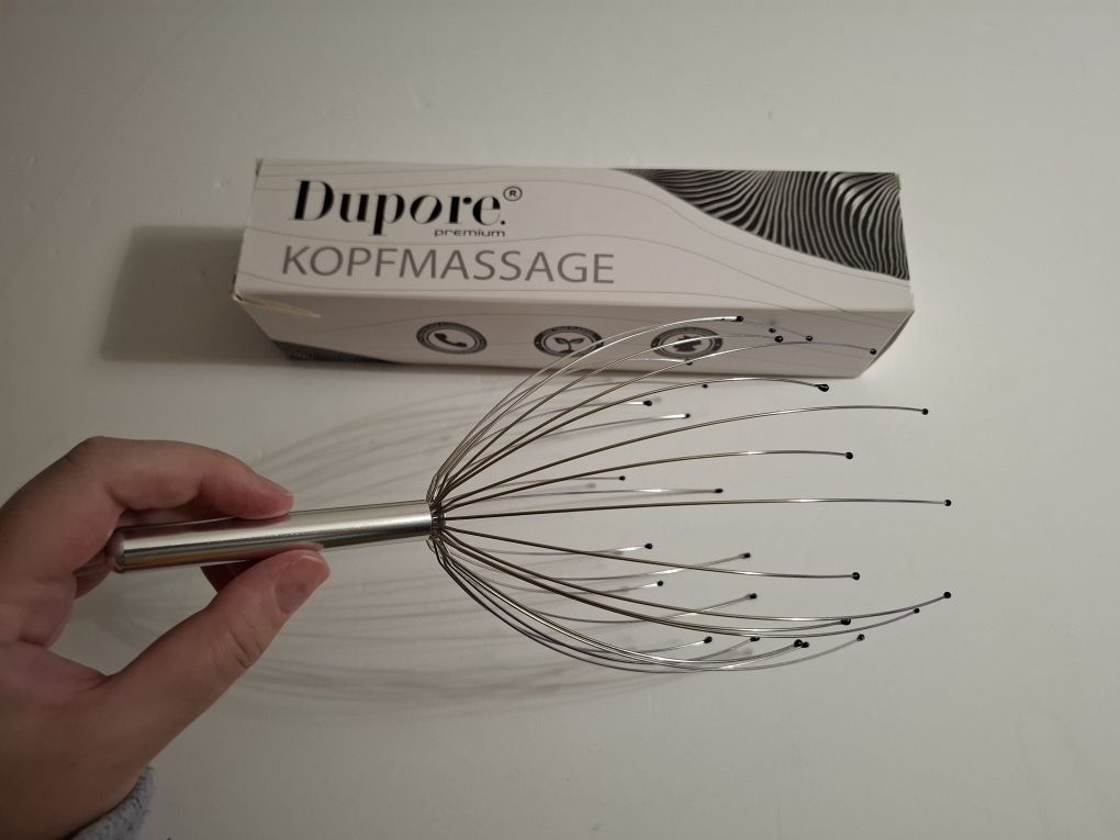Massajador massagem relaxante de cabeça e couro cabeludo em metal NOVO