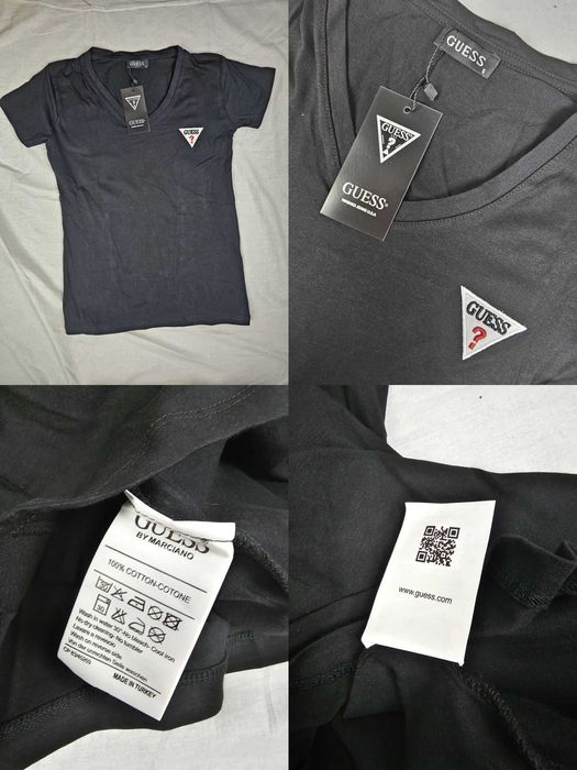 Koszulka damska Karl Lagerfeld w serek Guess shirt polo nowość