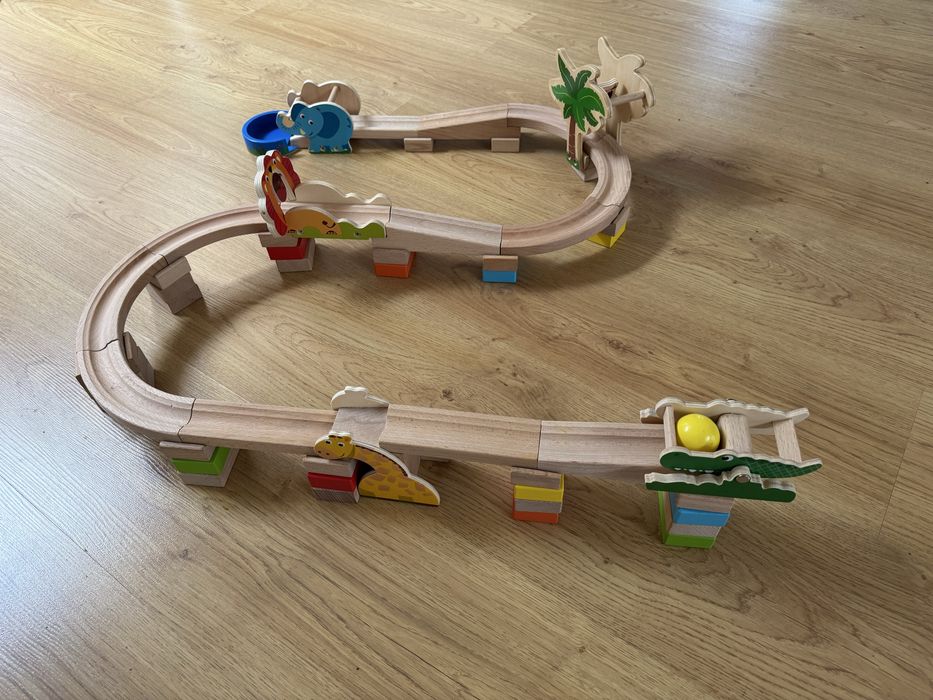 Pista madeira - Safari Marble Run