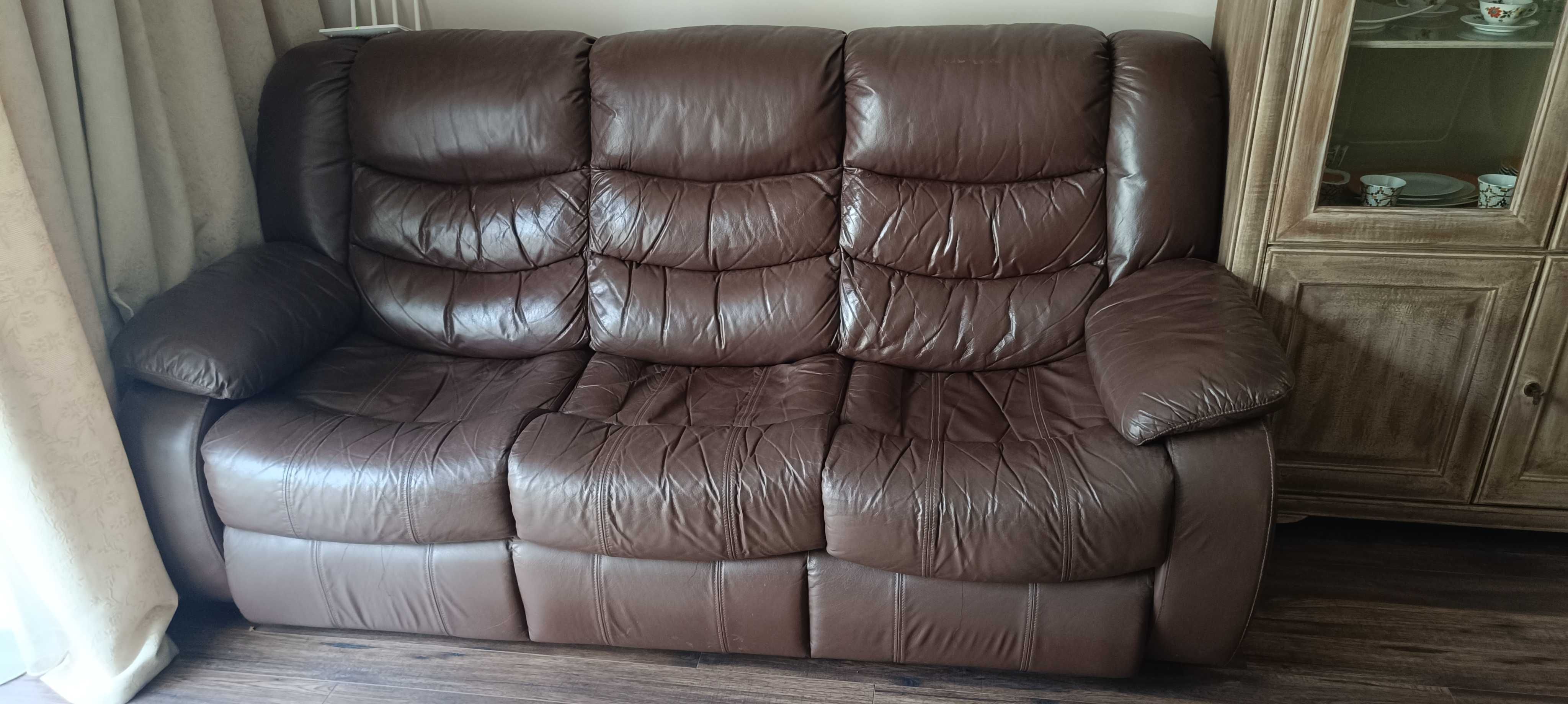 Sofa 3 os skórzana