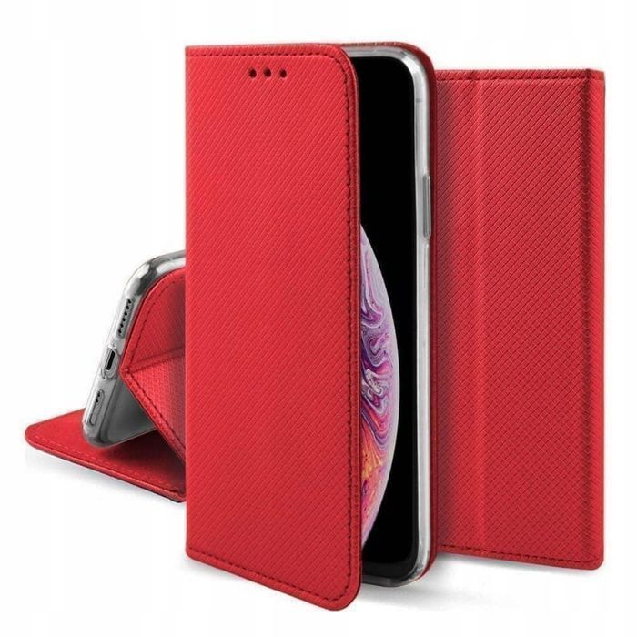 Etui Z Klapką Zamykane Magnet Do Oppo Reno 8T 4G Czerwone