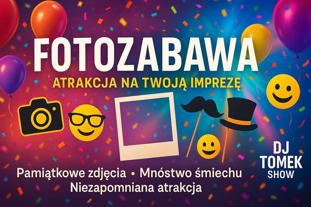Niezapomniana atrakcja! Fotozabawa – więcej frajdy niż fotobudka