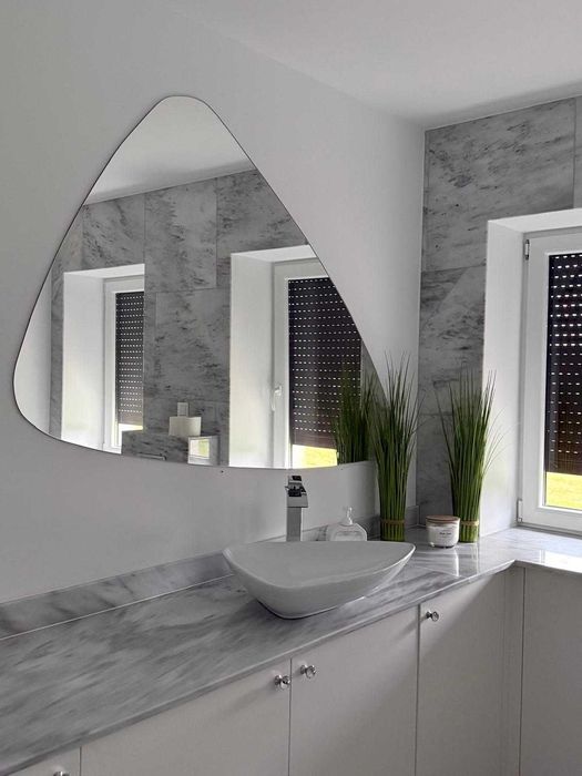 Lustra lustro na wymiar do łazienki przedpokoju, lacobel, lakobel