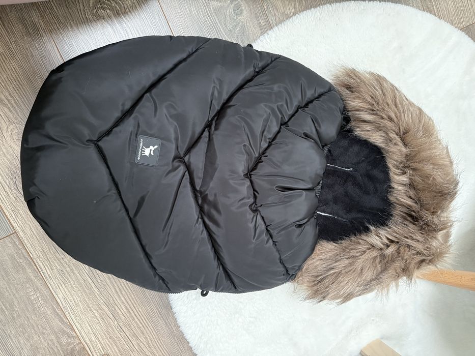 Komplet Cottonmoose Śpiworek, futko na budke i muffka na rączke