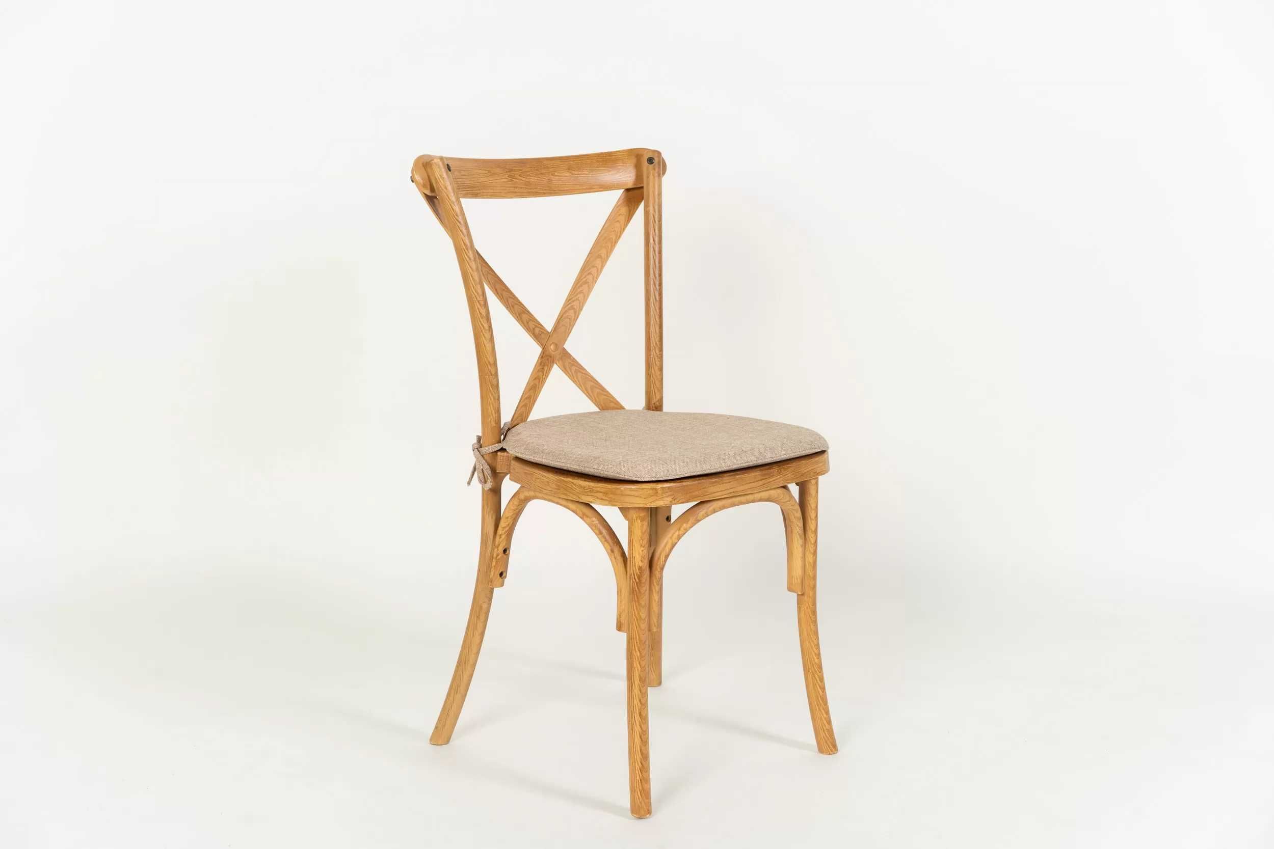 Krzesło boho rustykalne z poduszką