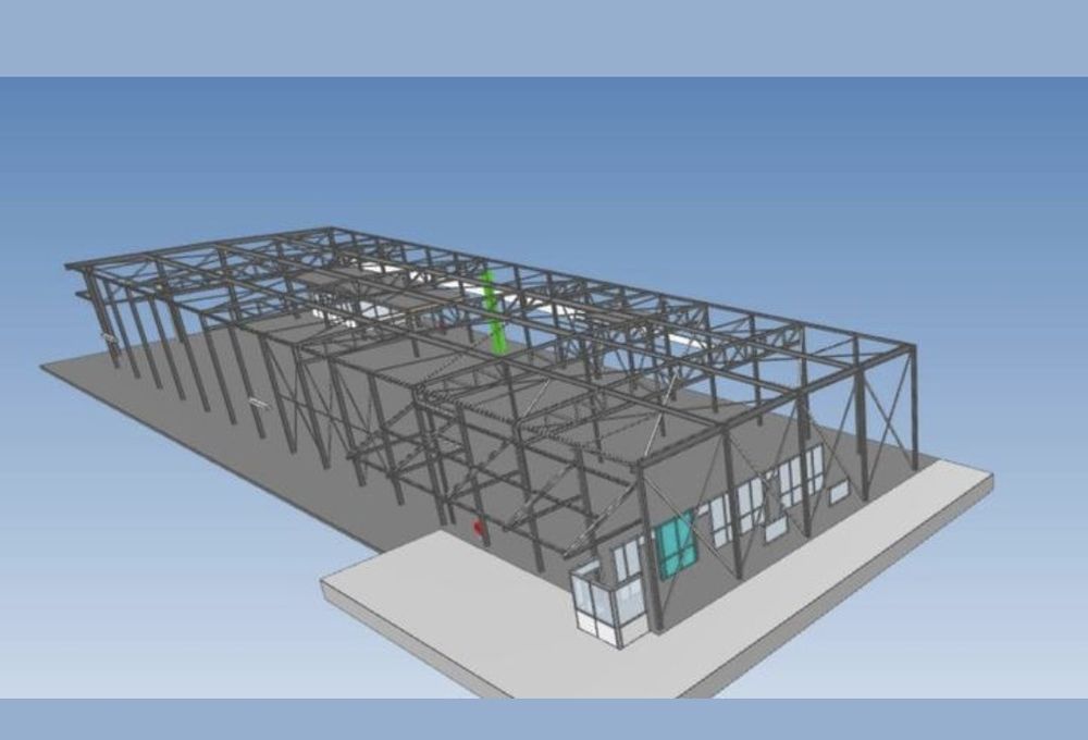 Konstrukcja Hali Magazynowej 1100m2