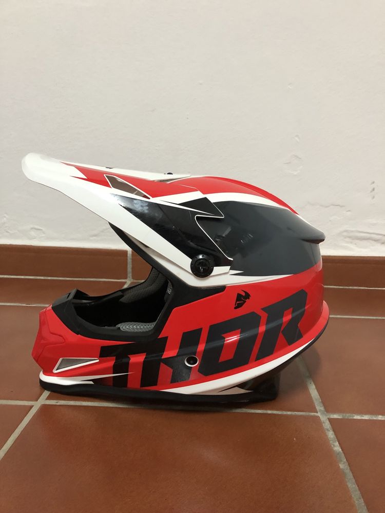 capacete motocross thor tamanho S