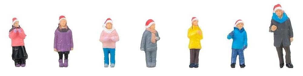 Faller - Dziecięcy chór bożonarodzeniowy - Zimowe figurki na makietę