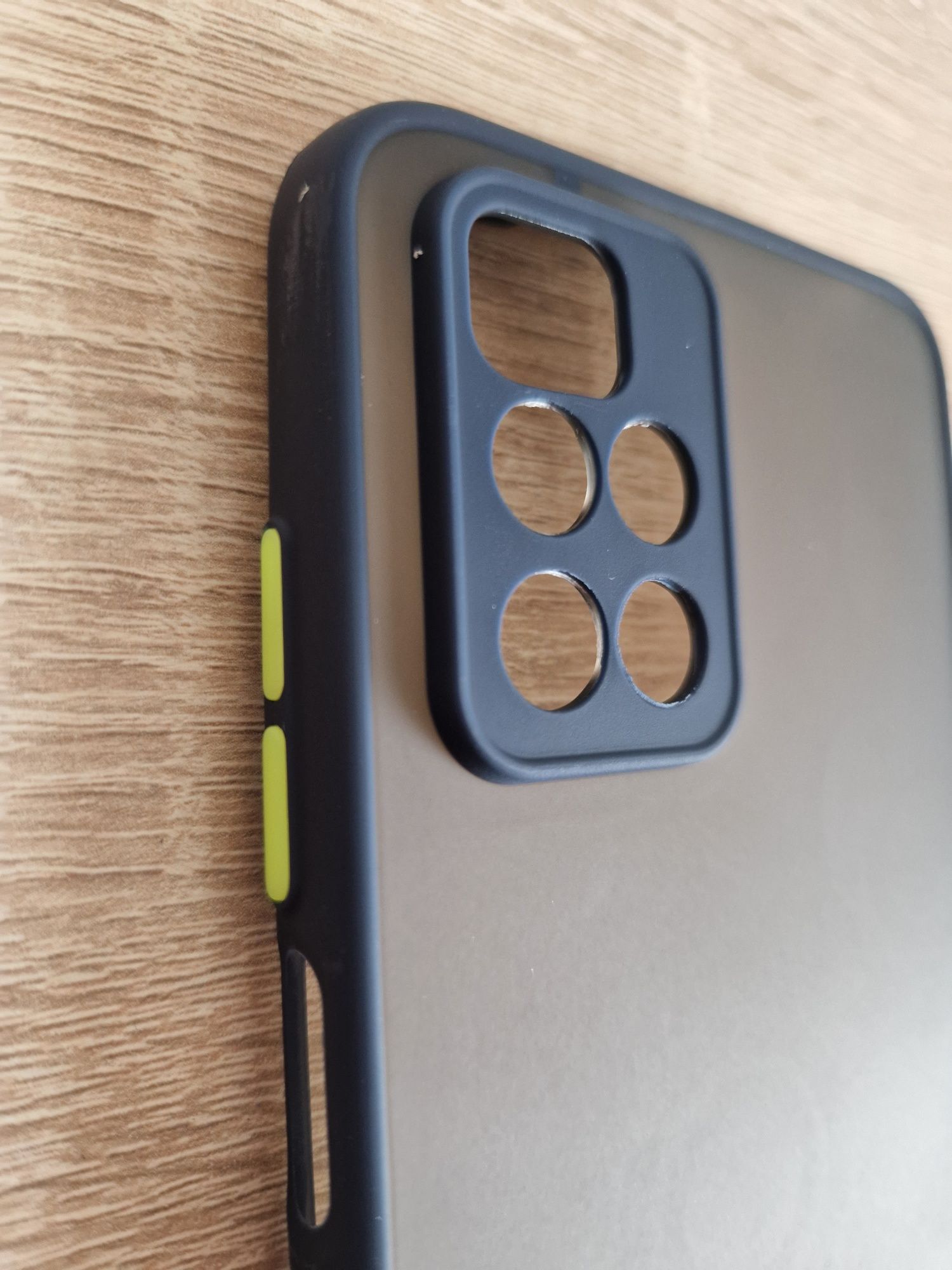 Etui Vennus Color Button Bumper do Xiaomi Redmi 10 Granatowy