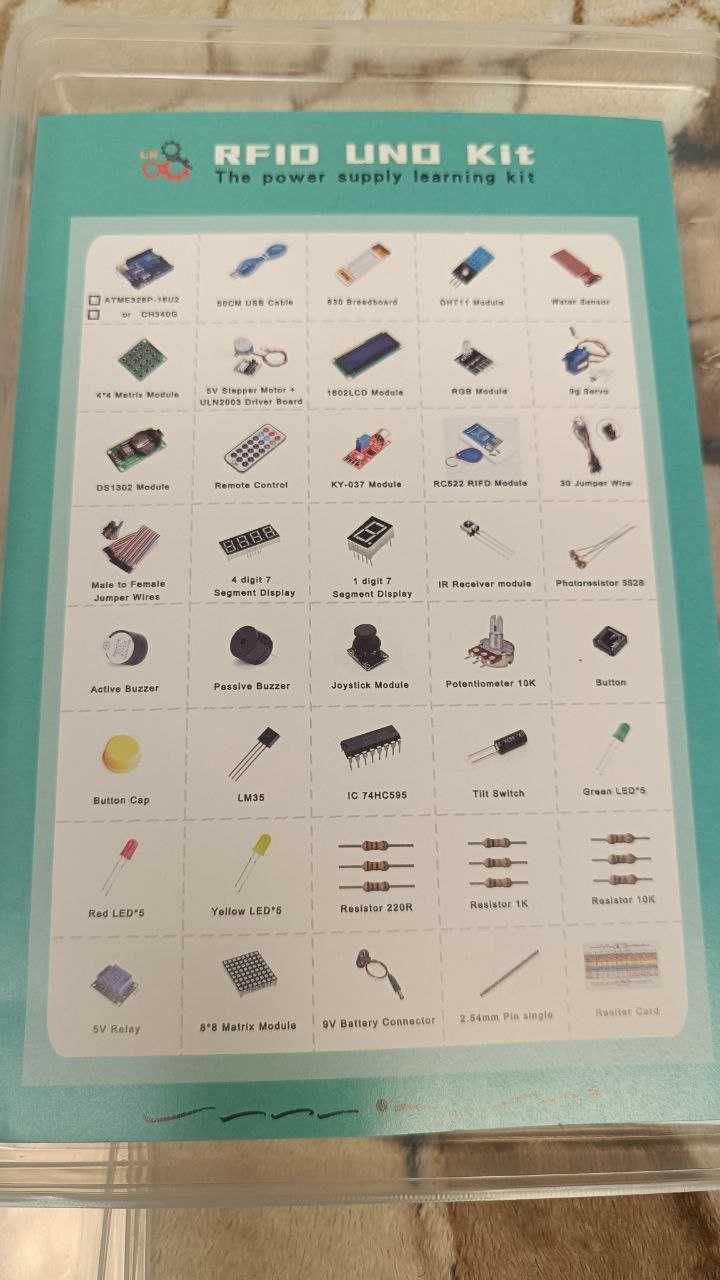 Обучающий набор програмирования Arduino Starter на базе Uno R3 ардуино