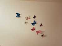 Motylki naklejane na ścianę