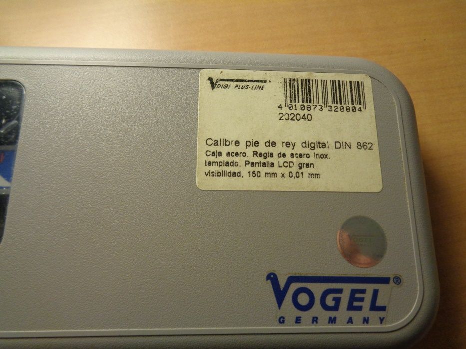 Paquimetro Vogel Din 862.150x0,01mm Digital.Germany Nôvo