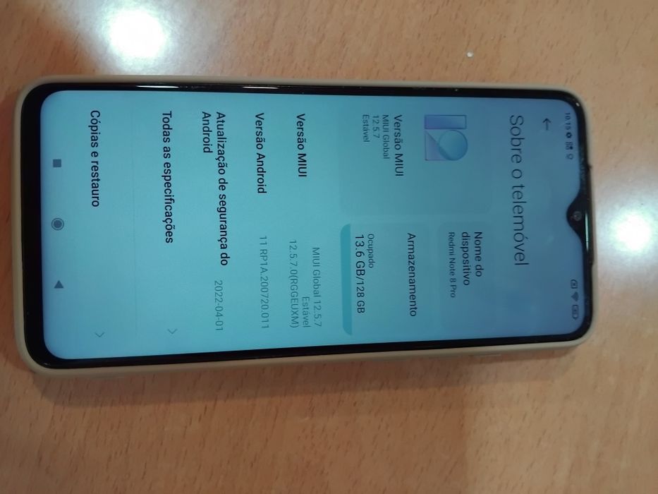 Vendo/troco redmi note8pro 6/128 gb. Capa e acessórios