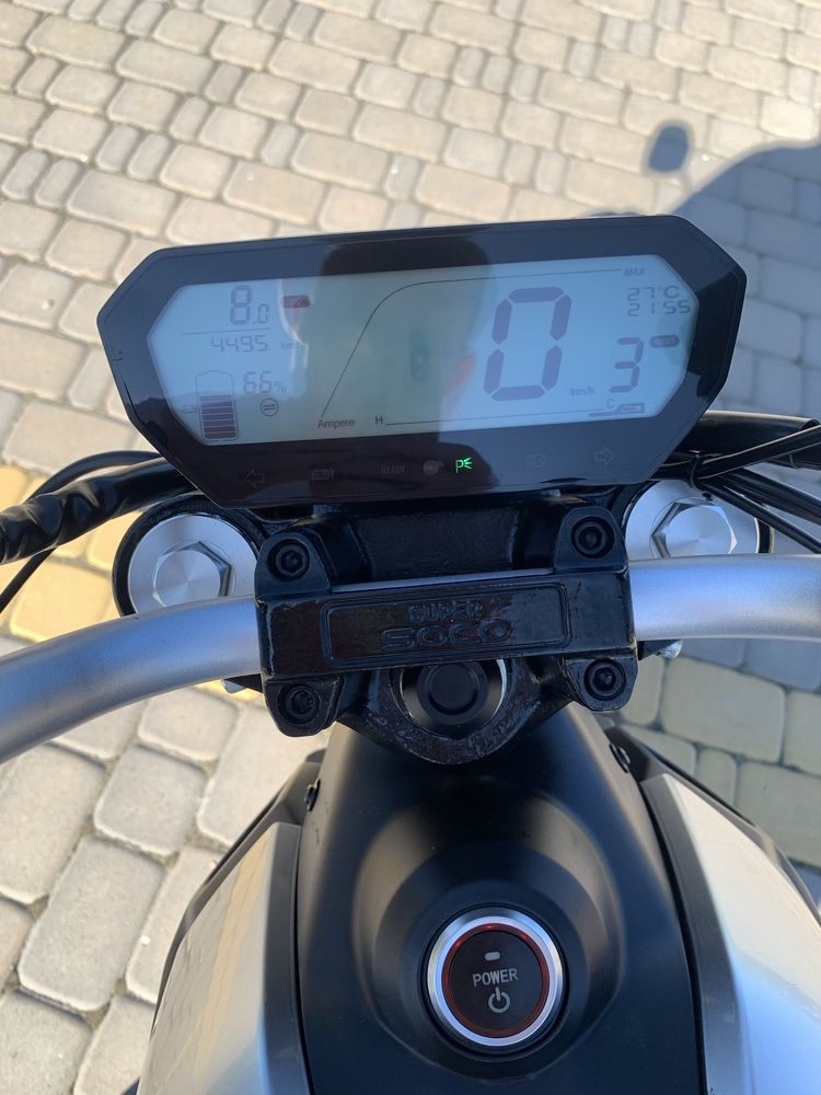 Електромотоцикл super soco