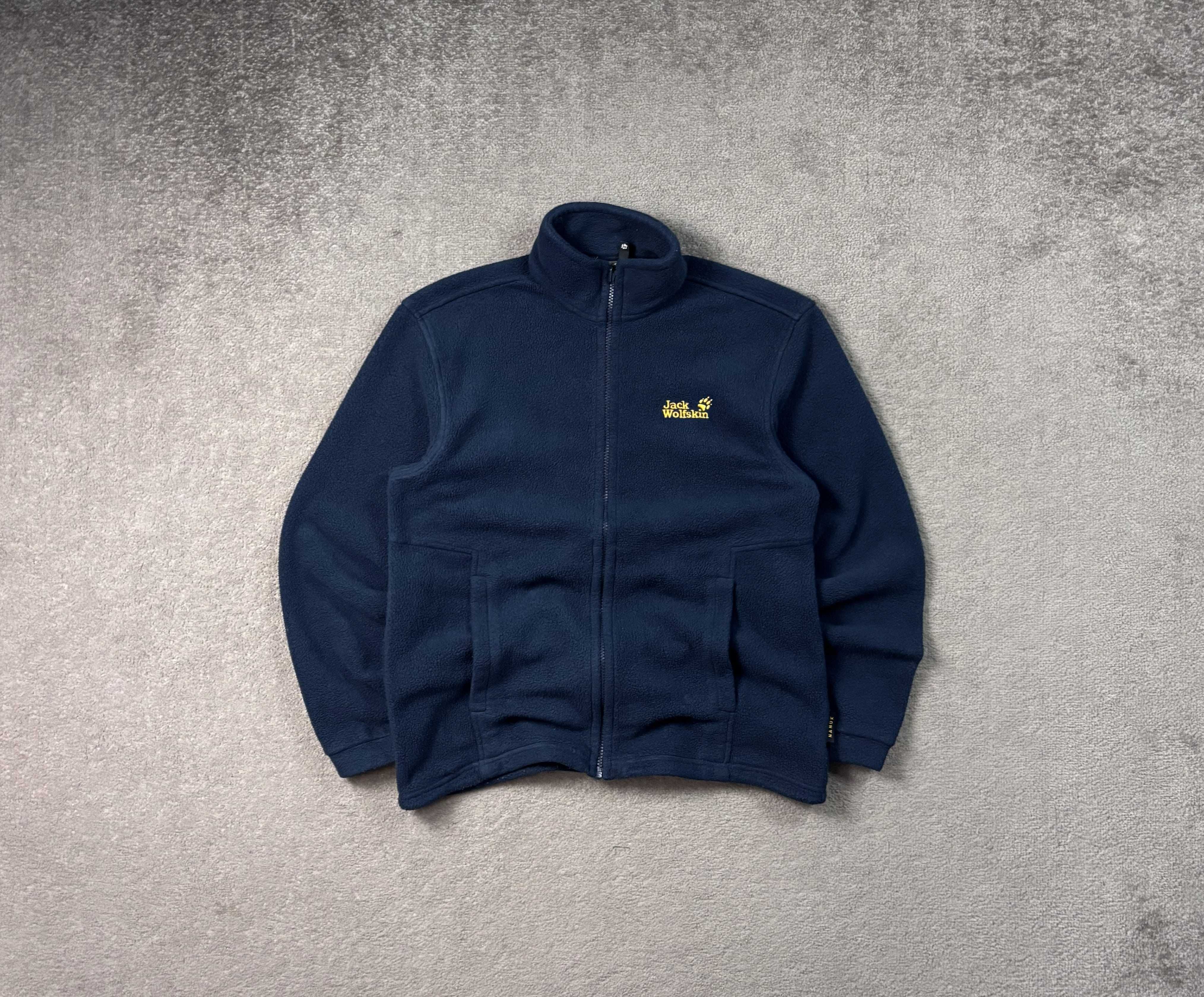 Polar Jack Wolfskin L Granatowy Haft Ciepły Nanuk Damski Rozpinany
