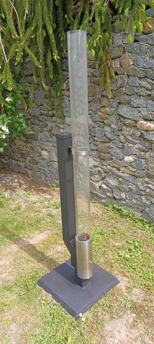 Lampa rakietowa ogrodowa na pellet, palenisko ogrodowe. MEGA EFEKT