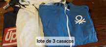 Lote de 3 casacos