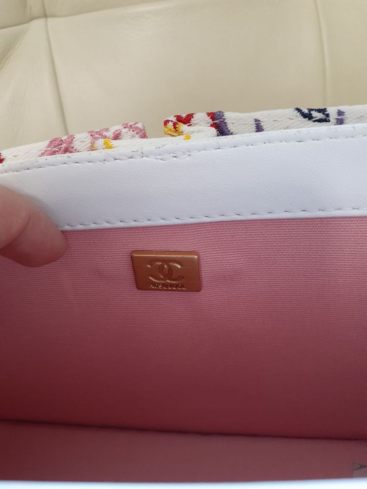 Сумочка chanel номерна з квітами лімітована шкіряна 2024 жіноча