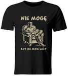Śmieszny T-shirt: Nie mogę, kot na mnie leży, roz. L (NOWA)