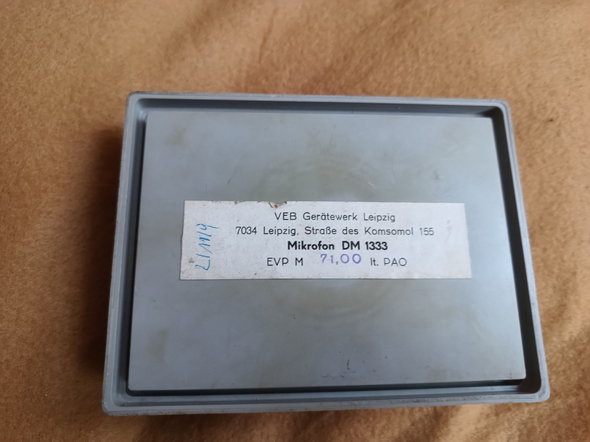 Stary mikrofon RFT 401 lata 60 DDR Dam 1333