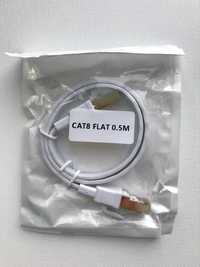 Патч-корд D-Sunty CAT 8 SFTP Ethernet, 0.5 m Кабель белый