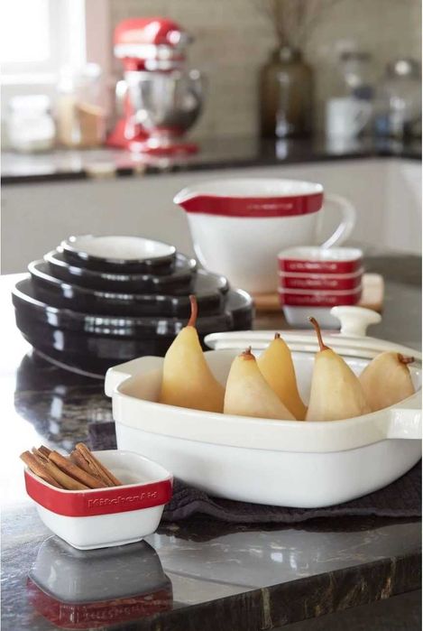 Набор керамических чаш для смешивания запекания KitchenAid KBLR03NBER