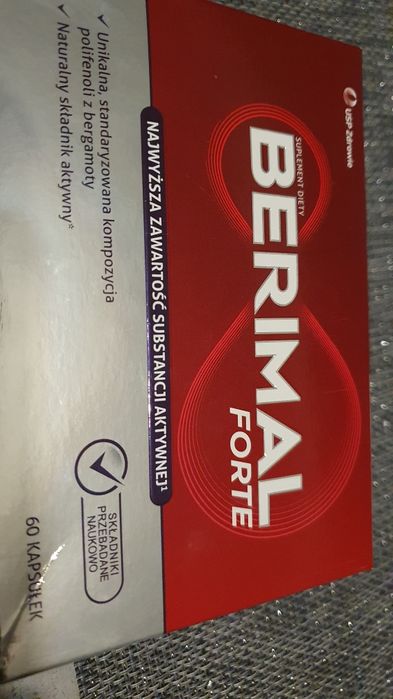 Berimal Forte 60 kapsułek termin ważności 03.2026