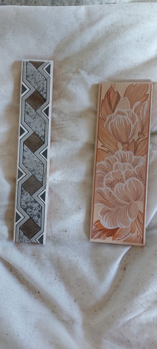Płytki ceramiczne ścienne  Opoczno PRL lata 60-70 i dekory