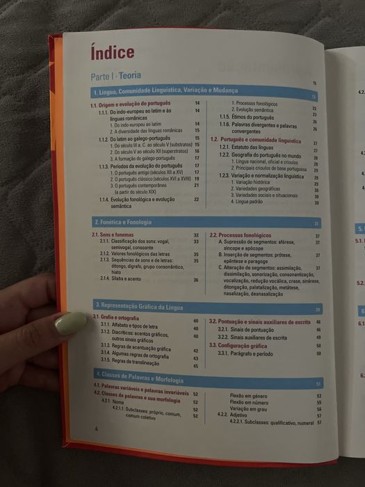 Livro de gramática Português