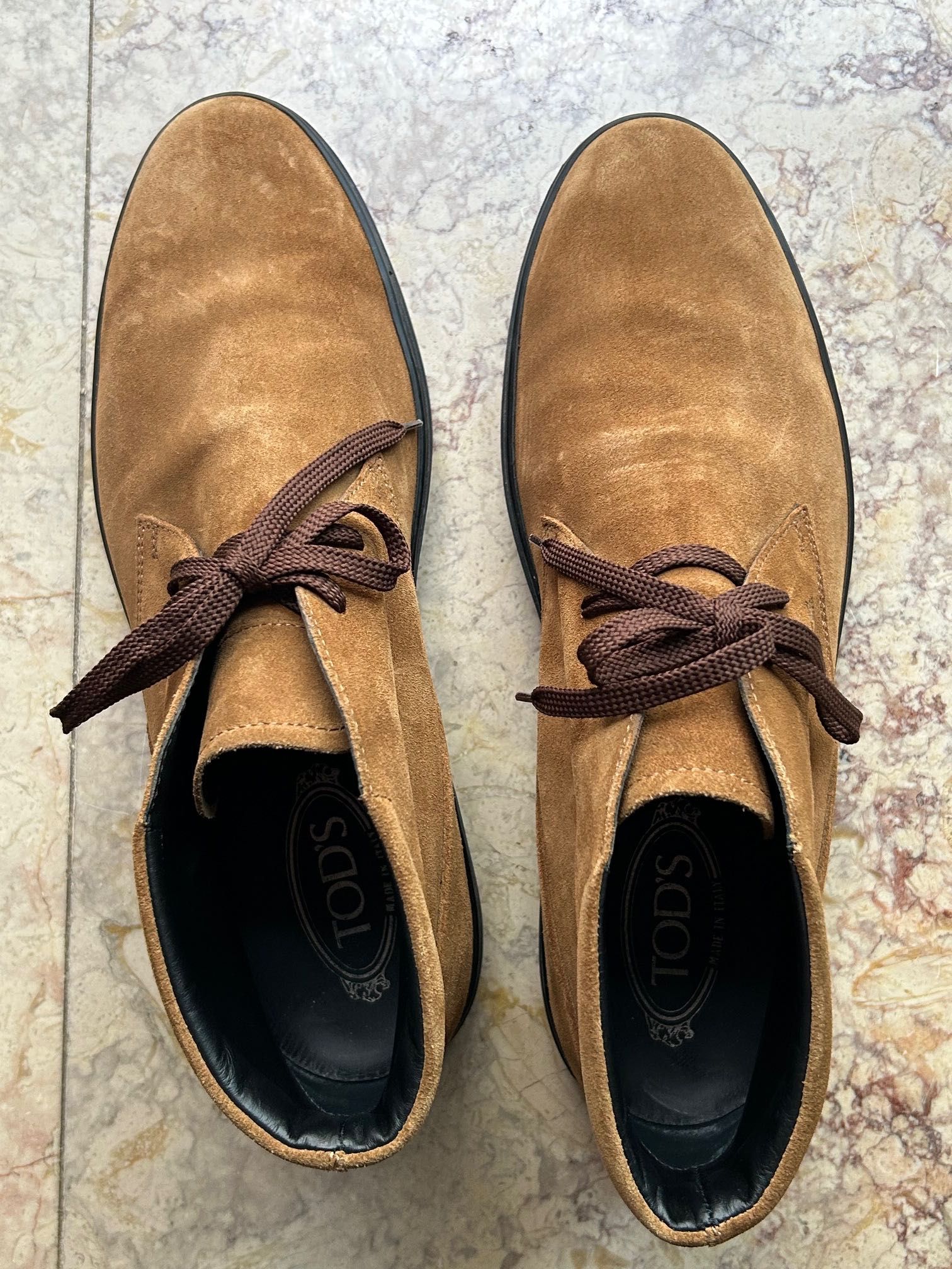 Botins de camurça beje da TOD´S em excelente estado