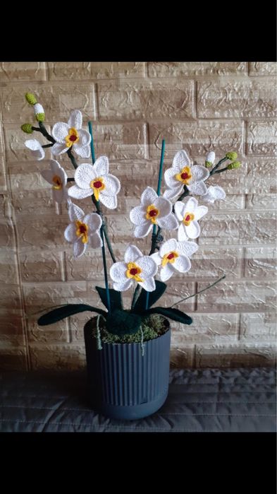 Kwiat na szydełku rezerwacja