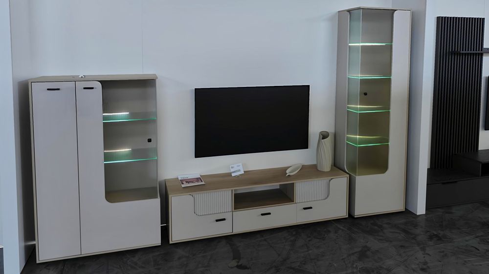 Вітальня "Сієна " Дуб кремона кота / кашемір