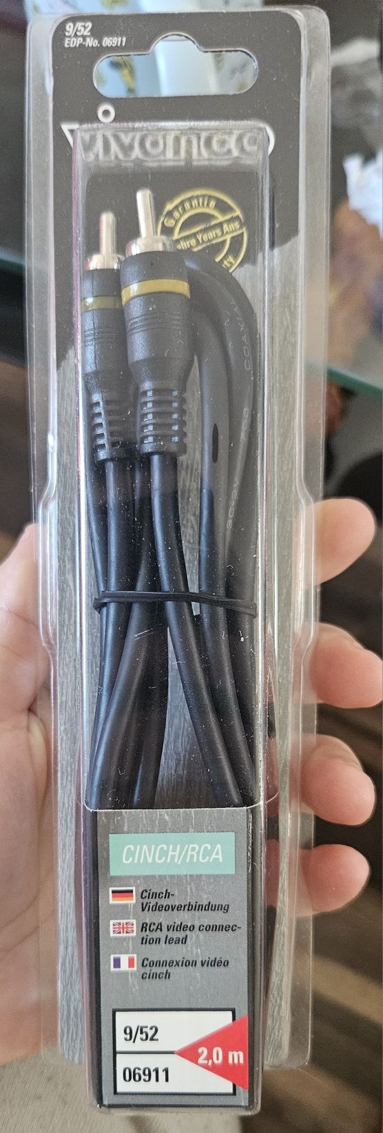 Kabel VivaKabel Vivanco 2x RCA cinch przewód 2m stereo