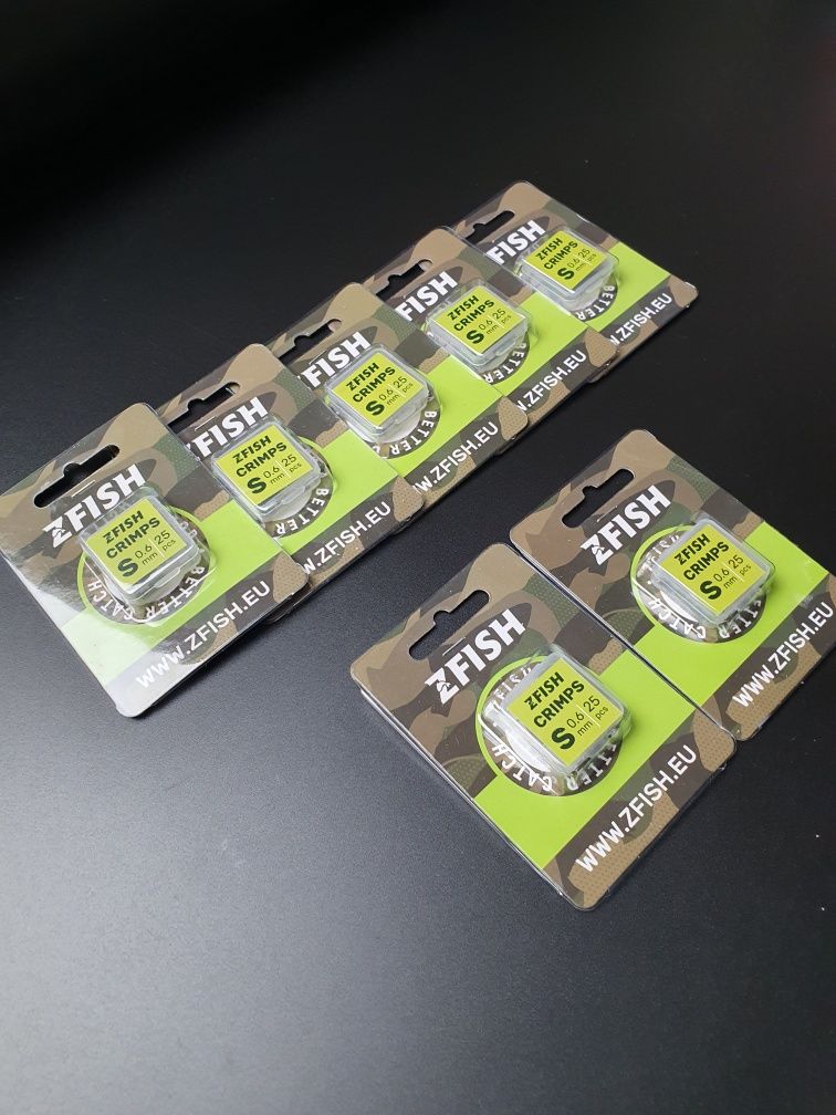 Krimpy 50 sztuk S 0,6mm tulejki zaciskowe do fluorocarbonu wędkarskie