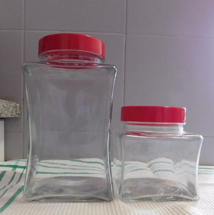 Frascos de vidro de conservação marcas FIDO e PASABAHCE