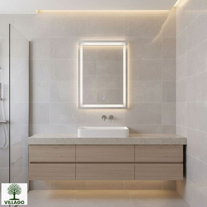 NOWE Lustro łazienkowe LED 50x70 cm z 3 barwami światła Villago Home