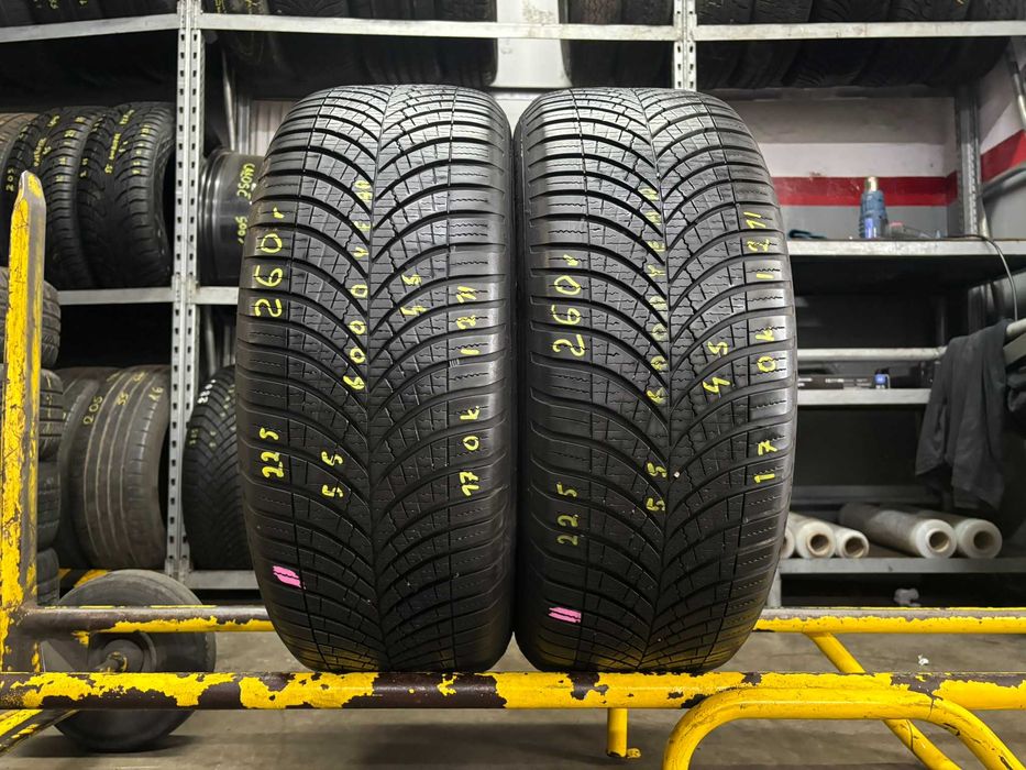 2X OPONY CAŁOROCZNE 225/55R17 101W Goodyear Vector 4S G3 7.3MM 2021R