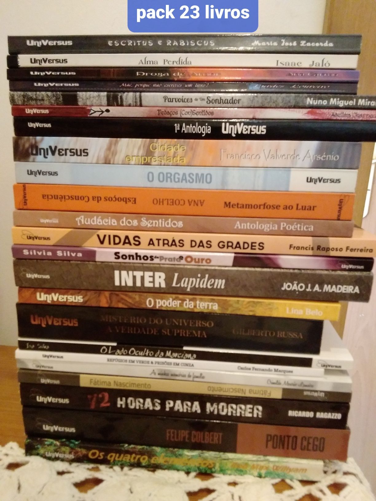 Conjunto 23 livros UniVersus (apenas vendo em pack)