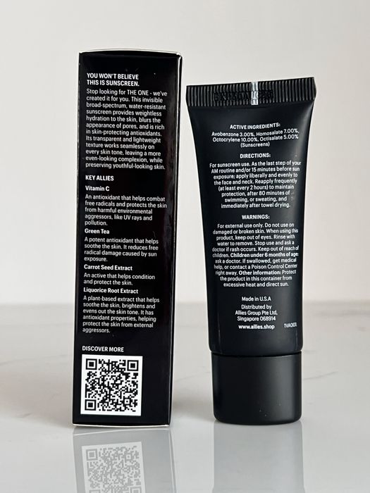 Сонцезахисний засіб крем Allies Of Skin spf 50 invisible sunscreen gel