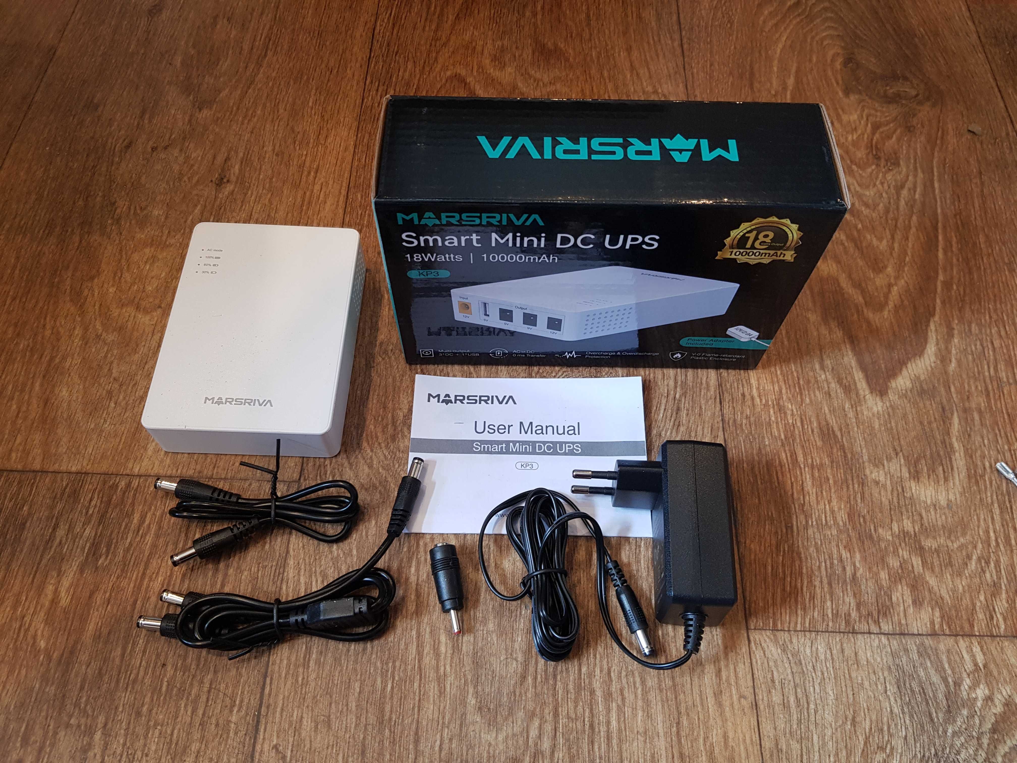 Mini DC UPS ДБЖ УПС ИБП 10000Mah 18W для роутера Marsriva KP3