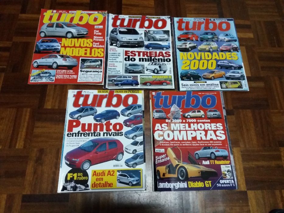 28 Revistas TURBO 1991 a 2009 e 34 AUTOMOTOR 2001 a 2007