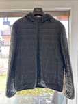 Czarna pikowana kurtka skórzana Massimo Dutti r. L