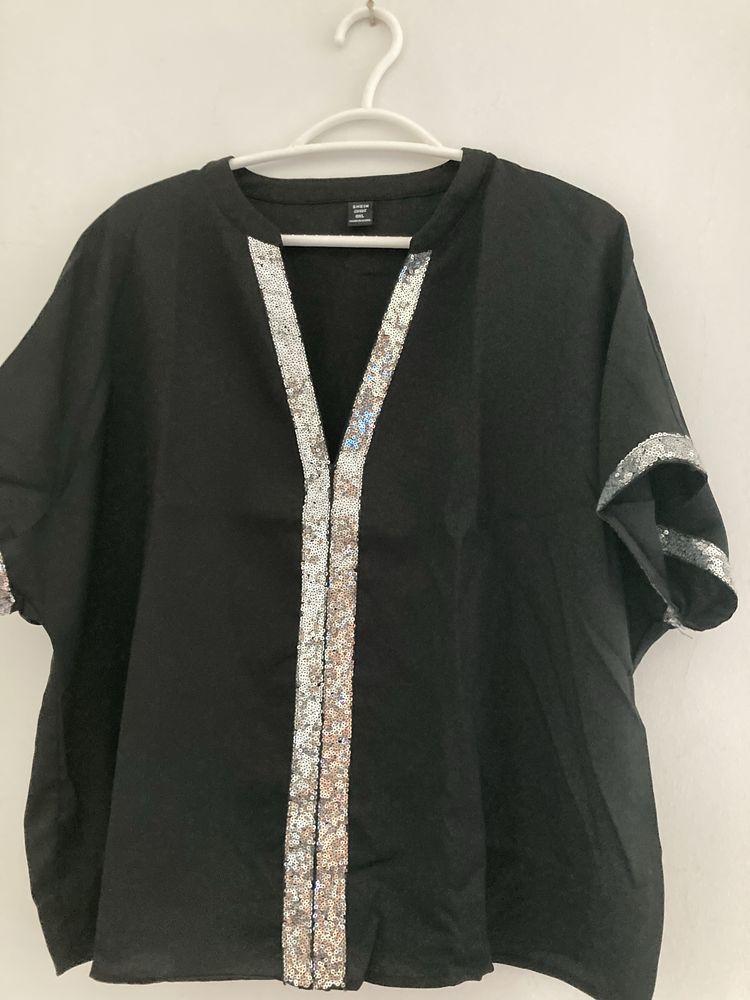 Tunica Nova preto/ prata