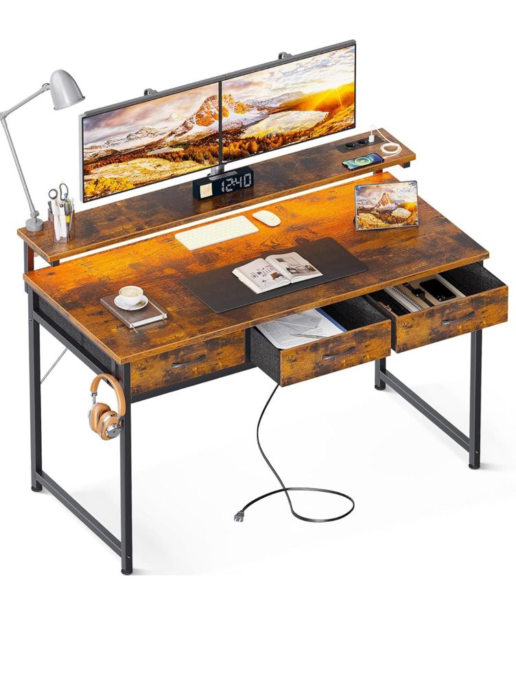 Mesa secretária com Led